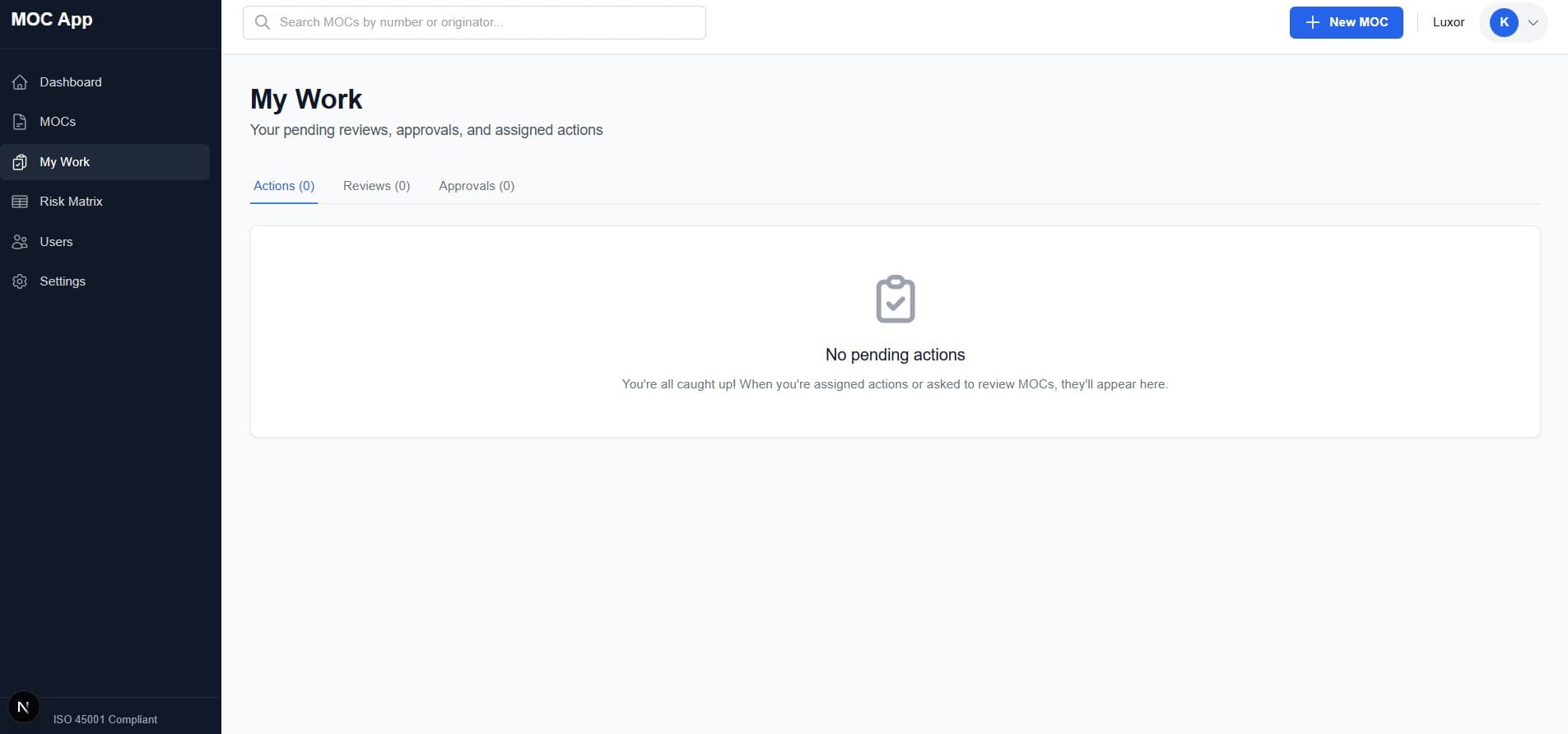 Pending reviews and approvals